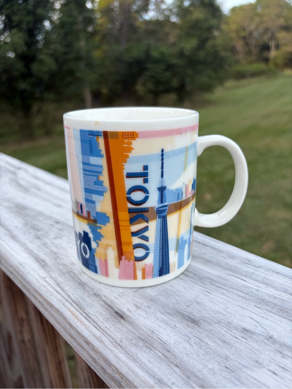 Starbucks 2013 Tokyo Collectible Ceramic Coffee Mug Cup Made In Japan 14 oz